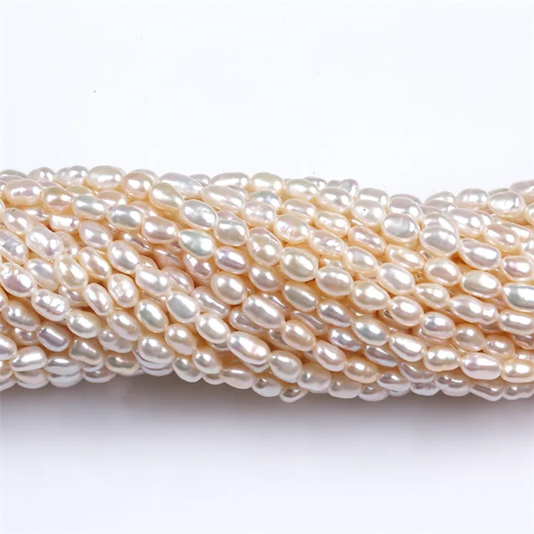 

White Freshwater 4-5mm Natural Irregular Shape Pearl Baroque For Jewelry Making