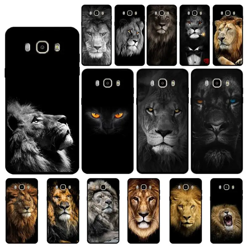 

YNDFCNB Animals The Lion Phone Case for Samsung J 4 5 6 7 8 prime plus 2018 2017 2016 J7 core