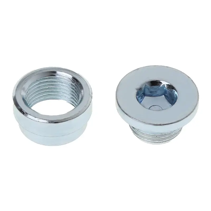 

2PCS/Set O2 Oxygen Sensor Weld On Bung & Plug Wideband Nut & Cap Kit Stepped Nut Adapter