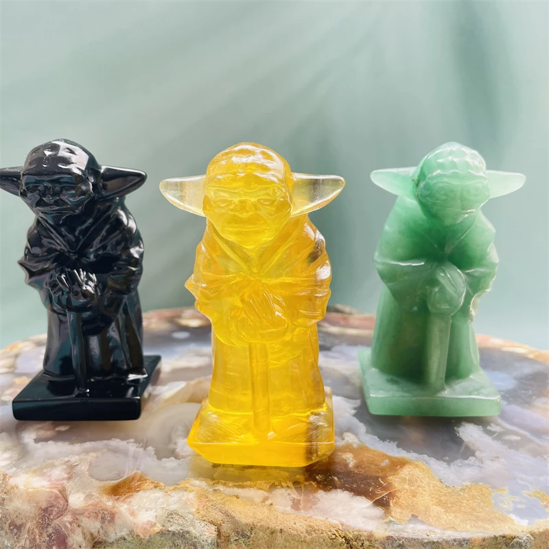 Натуральный кристалл Кварцевая резьба лечебный полированный дедушка модель LDH в