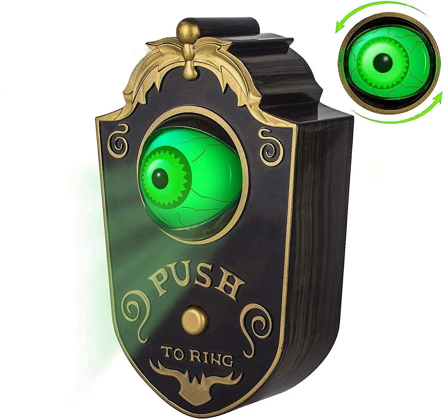 

Halloween Decoration Halloween Doorbell Haunted Doorbell Animated Eyeball Decor with Spooky Sounds Trick or Treat Event for Kids