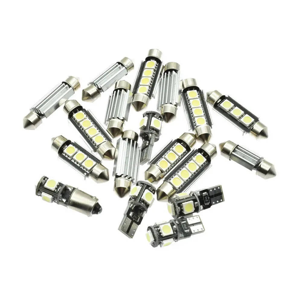 

Light Light Bulb White 1.2-2.5W/Bulb Bright LED 18pcs/set 6000K Car DC 12V For Volvo XC90 2003-2011