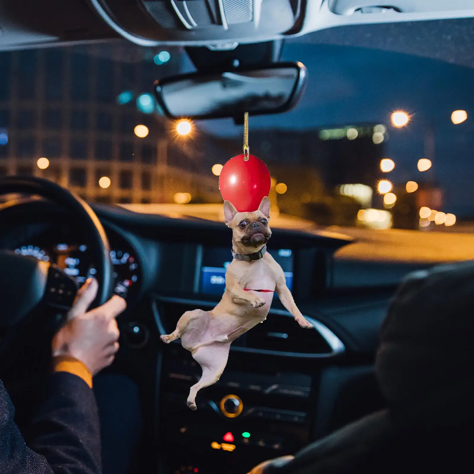 

2021 Car Pendant Mirror Cute Dog Car Pendant Ornament Interior Rearview Mirror Charms Ornament Car Accessories For Car Mirror