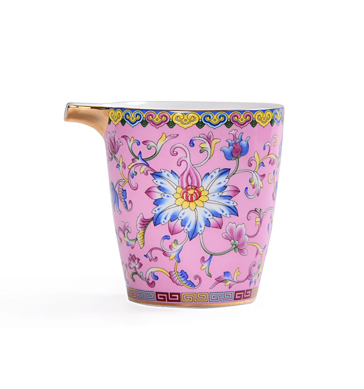 Керамическая фарфоровая кружка с розовой эмалью|Бутылки для воды| |