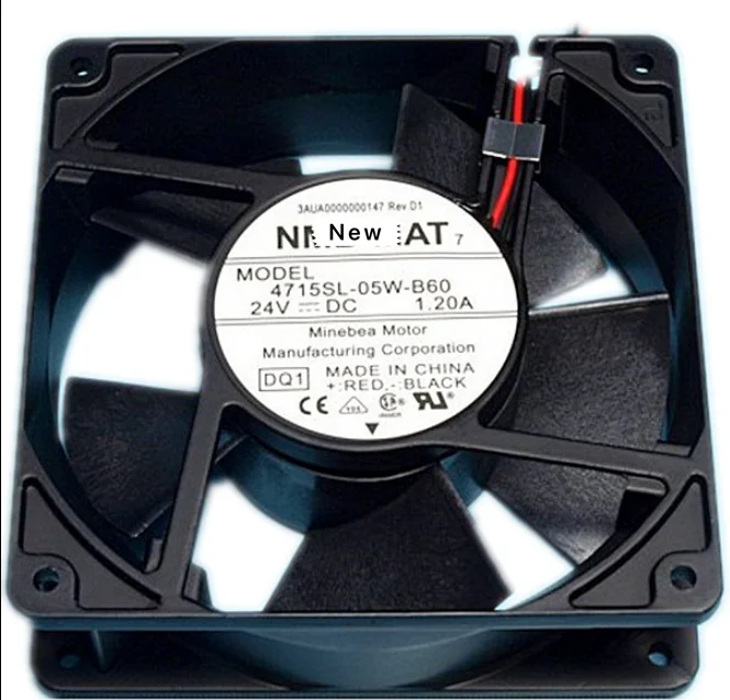 

Nfor MB-MAT 4715SL-05W-B60 DQ1 DC 24V 1.20A 120x120x38mm 2-wire Server Cooling Fan