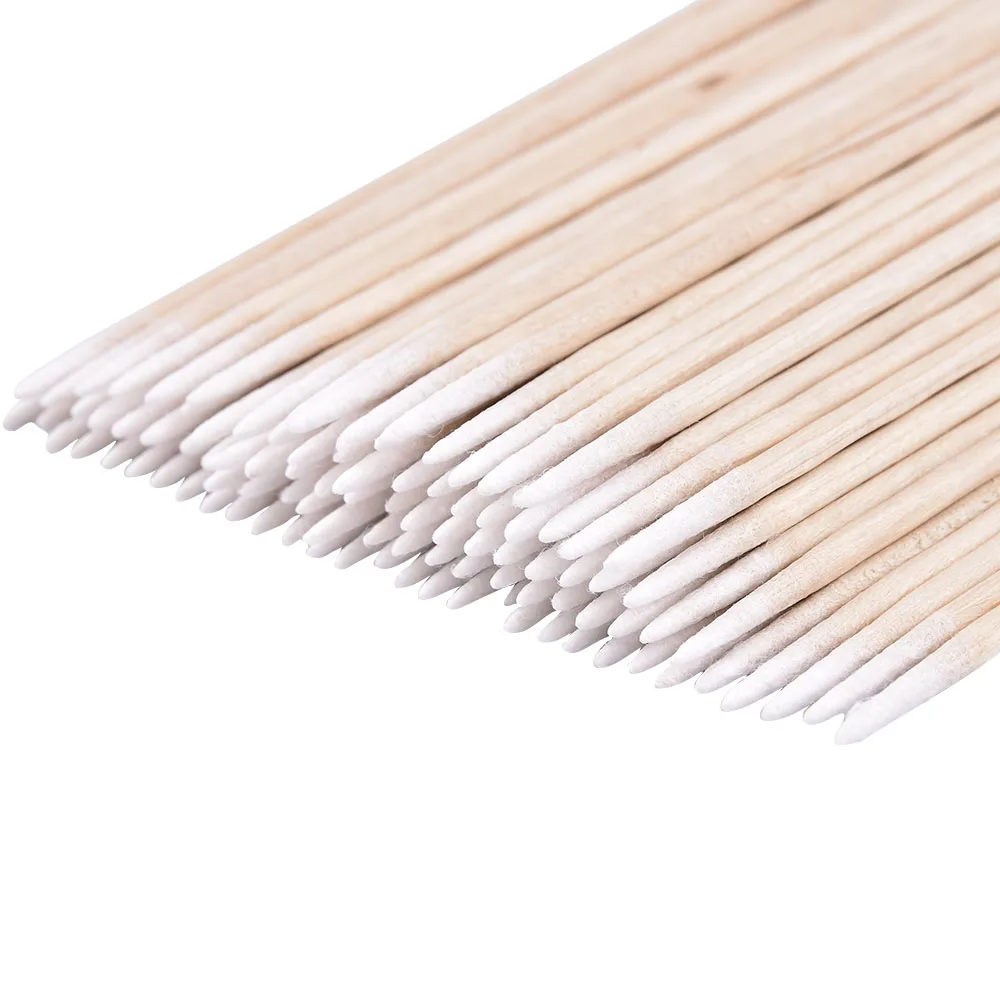 

Long Wood Cotton Swab Eyelash Extension Tools Tattooing Eyebrow Mist 10cm Single-pointed Cotton Swab Medical Ear Care Cleaning