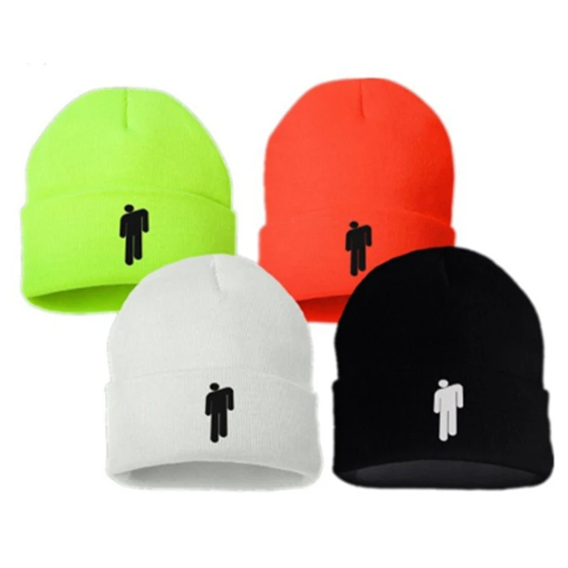 

2020 New Beanie Hat Casual Cotton Winter Hat For Men Women Solid Knitted Bonnet Cap Solid Hip-hop Casual Hat
