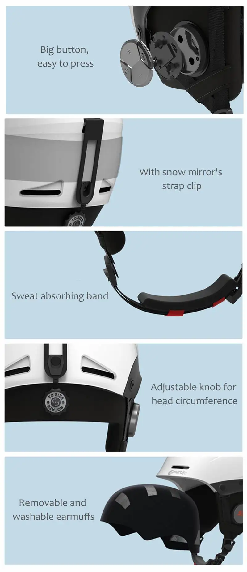 Smart4u беспроводной Bluetooth лыжный шлем для женщин и мужчин ветрозащитный лыжный шлем Встроенный микрофон велосипедный шлем безопасный шлем для верховой езды Экипировка для мужчин t