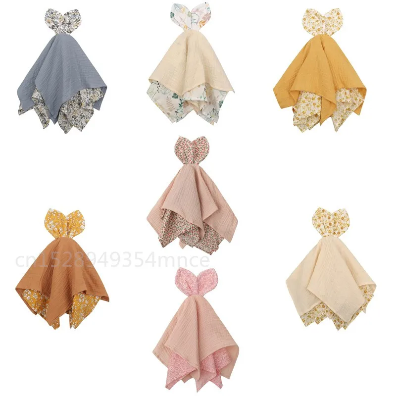 

Baby Cartoon Bunny Soothe Appease Towel Appease Doll For Newborn Soft Comforting Towel Sleeping Toy Saliva Towel Gift