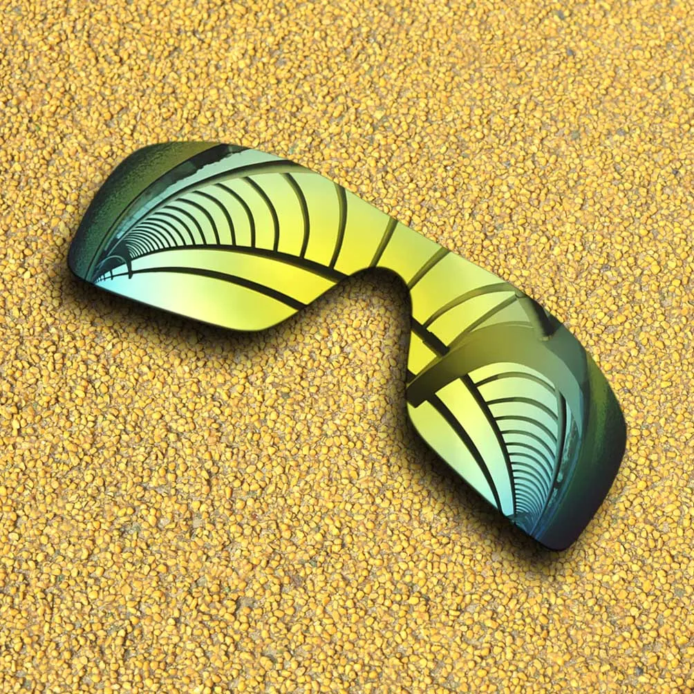 

24K Gold Mirrored Polarized Replacement Lenses for Batwolf Sunglasses Frame 100% UVA & UVB