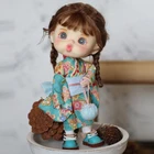 Шарнирная кукла STO OB11 118 112 bjd, кукла для макияжа OB11 с головой куклы + парик + тело bjd + обувь + одежда кимоно, кукла цельная