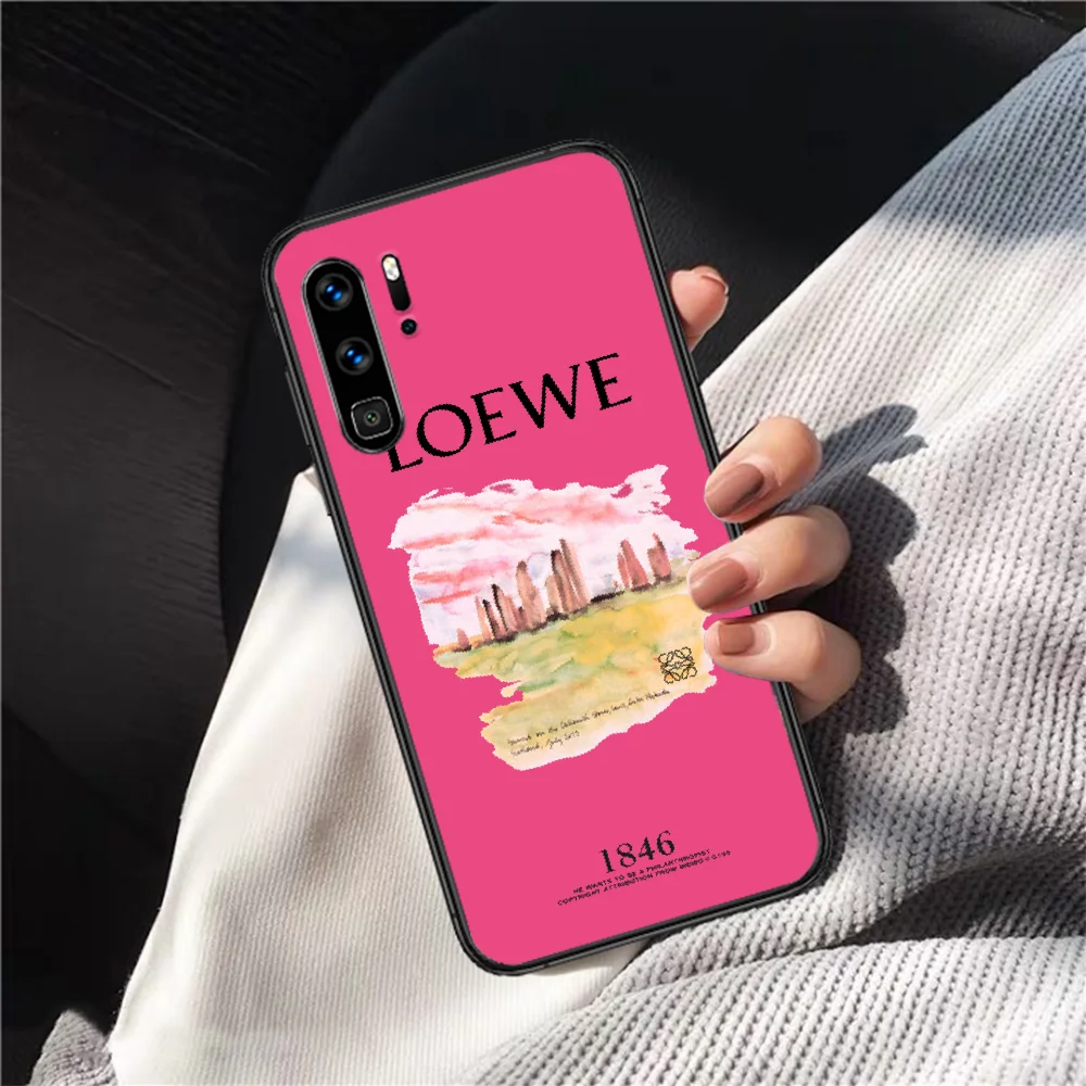 

Spanish Luxury Brand Phone Case For HUAWEI P 9 10 20 30 40 Lite Pro smart Z 2019 Nova 5T 6 7 i black Back Soft Funda Tpu Cell
