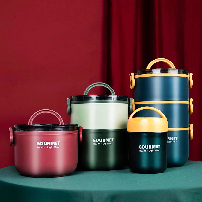 

Lunch Box Bento for kids lunchbox food container picnic storage Heated Thermal Tuppers isotherme Hot bottle portable meal prep