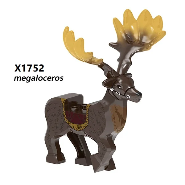 XH1752 Властелин Колец Хоббита Животное Варг Варгр Овис Канаденсис Сус Скрофа Альцес Сборный Мини-фигурка на здании горы.