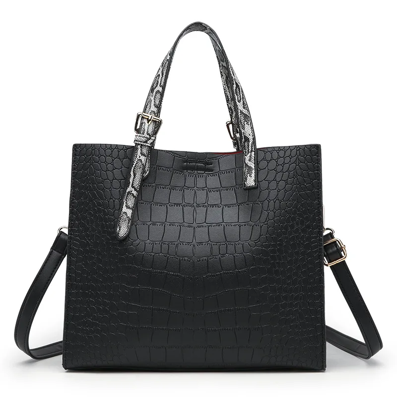 Сумка из натуральной кожи сумка-тоут крокодиловой лакированной женские сумки