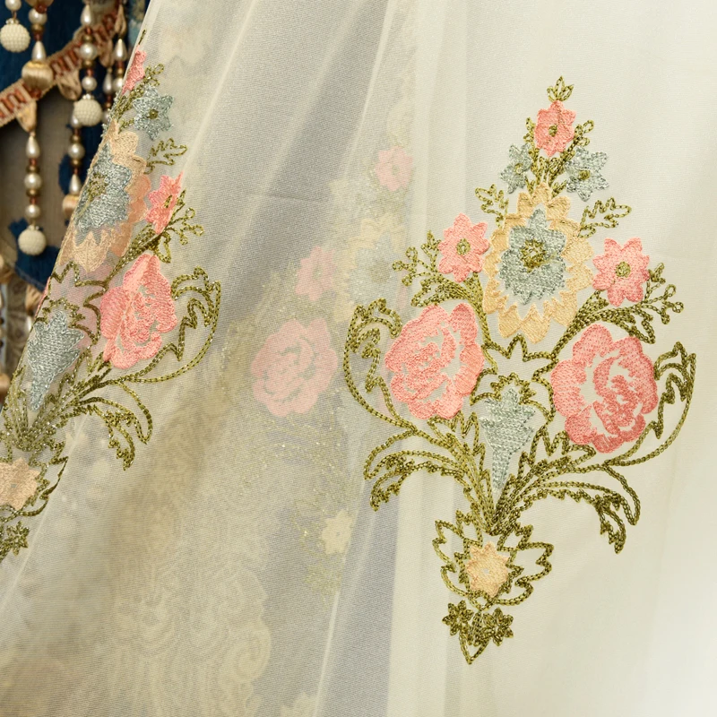 LUXURY high-grade curtains for living room bedroom exquisite embroidery kitchen fine tulles shade window fabric | Дом и сад