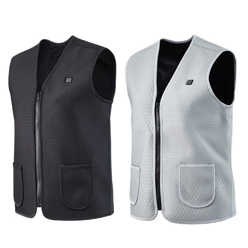 

Winter Thermal Heating Vest Men Women Intelligent USB Infrared Heated Vest Battery Heated Jacket Hiking Waistcoat
