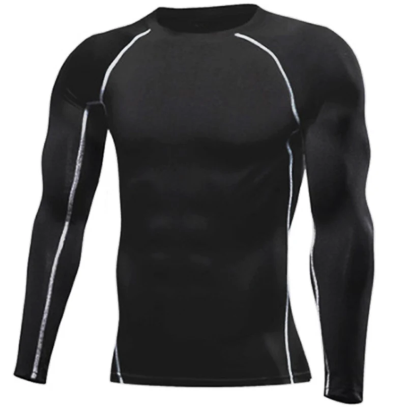

Men's Fitness Sportswear Sports Tight Long Sleeve Quick Drying Elastic T-shirt Running T-shirt Compression Men's Cycling T-shirt