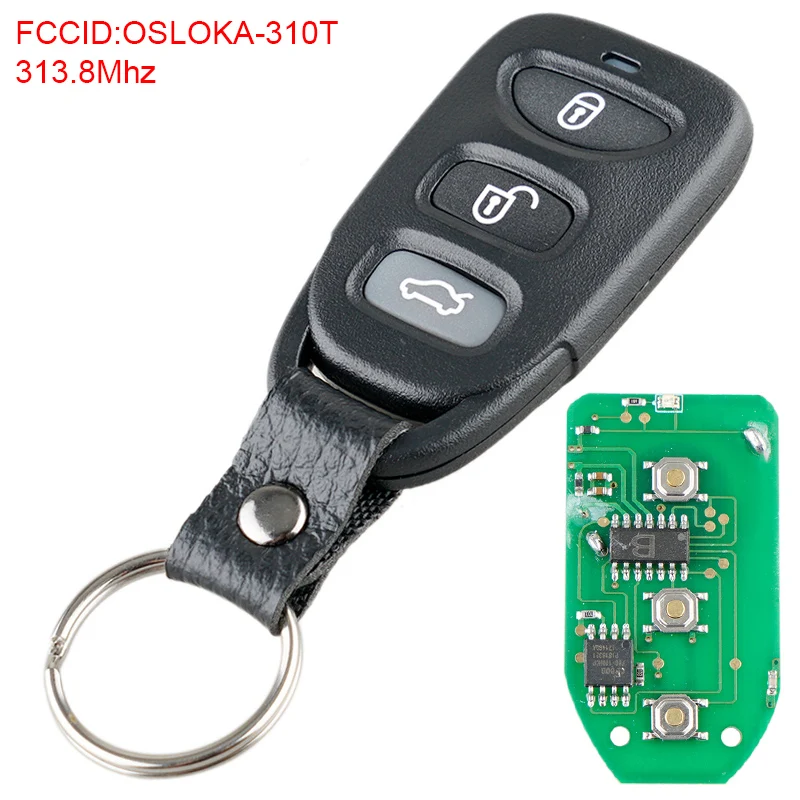 

313.8Mhz 3 + 1 Buttons Remote Key Fob OSLOKA-310T Fit for Hyundai