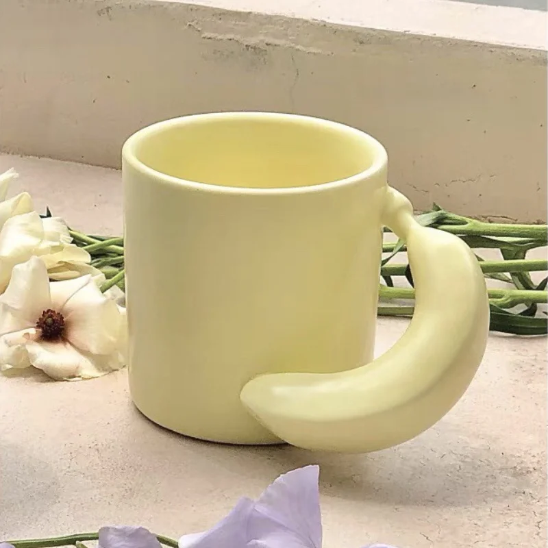 

Fruit Cup Cherry Banana Peach Love Mug Cute Girl Couple Coffee Mug Coffee Cups