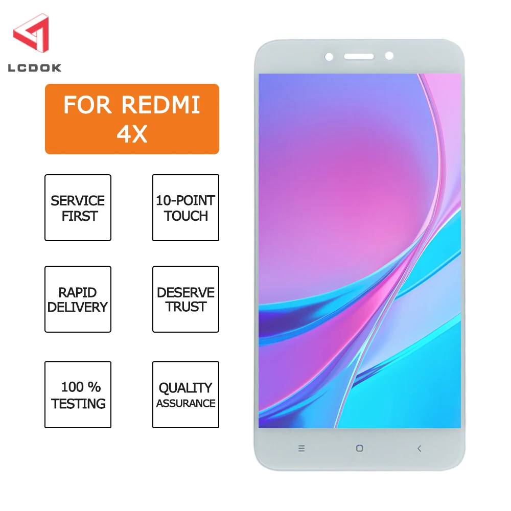 Для Xiaomi Redmi 4x ЖК дисплей с сенсорным экраном дигитайзер Замена для 4A в сборе