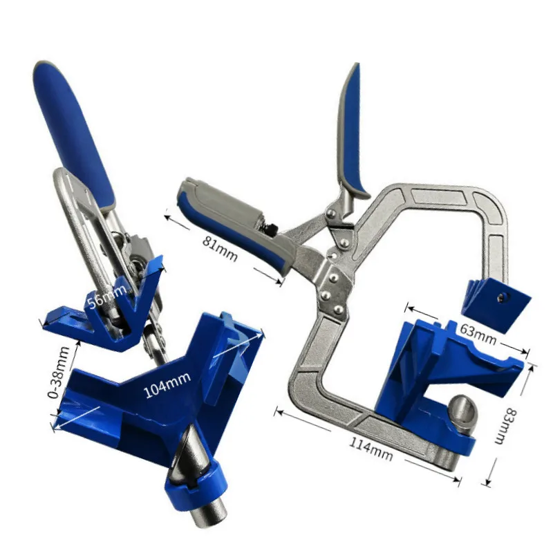 Woodworking Quick Clamp Pliers Auto-adjustable 90 Degree Corner T-Clamp Right Angle Fit Tool Frame Clip | Обустройство дома