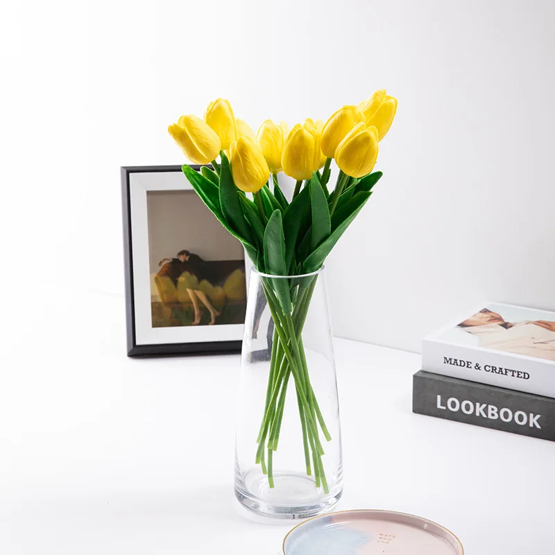 

Искусственный цветок тюльпана, искусственный цветок, искусственный цветок, букет для свадьбы, дня рождения, праздничное украшение, весенний домашний декор, 5 шт.