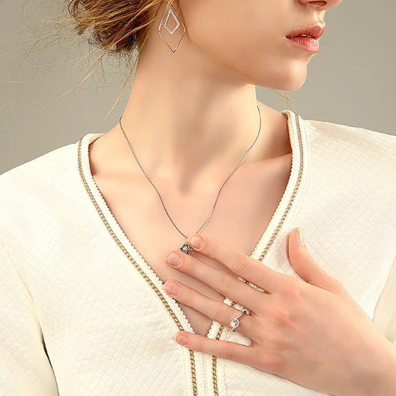 

Classic style 925 sterling silver ring 1ct carat IJ color Single row drill moissanite ring jewelry Moissanite Anniversary Ring