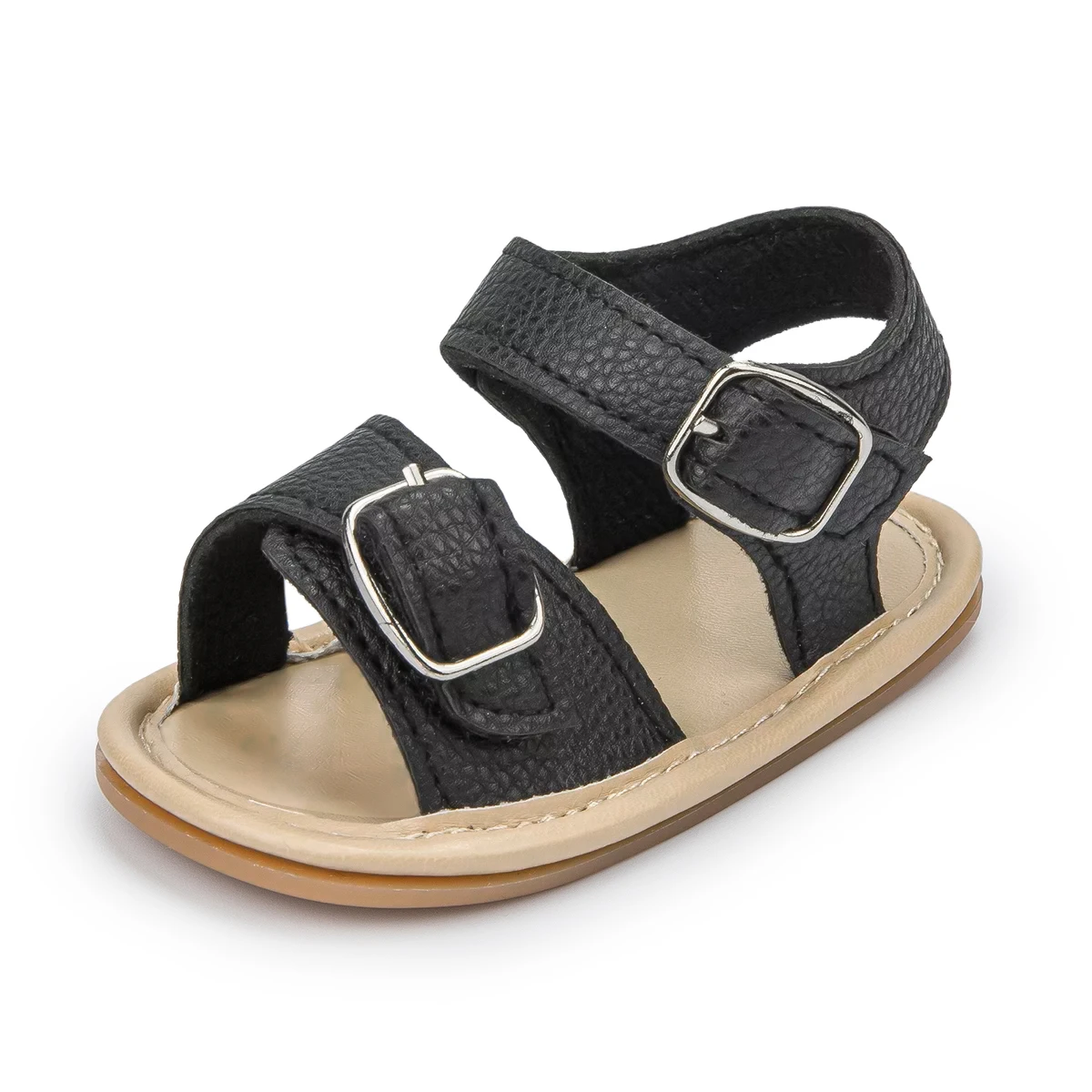 Сандалии для новорожденных девочек Уличная обувь на липучке плоская резиновая