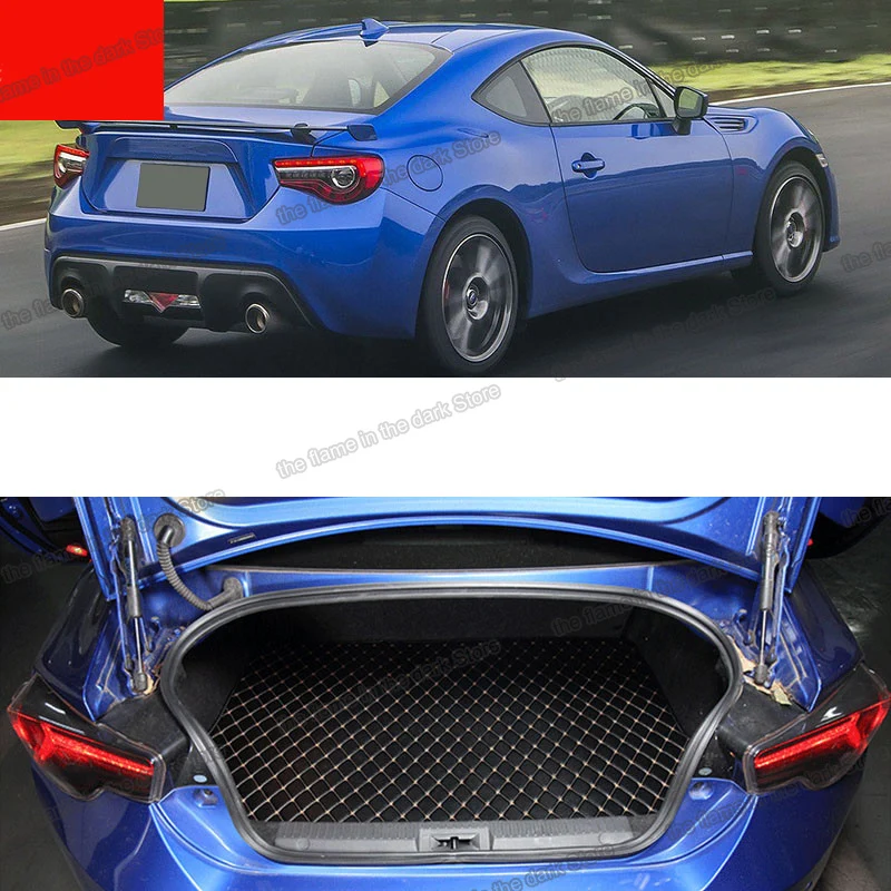 Кожаный коврик для багажника автомобиля subaru brz toyota 86 подкладка груза 2012 2013 2014 2015