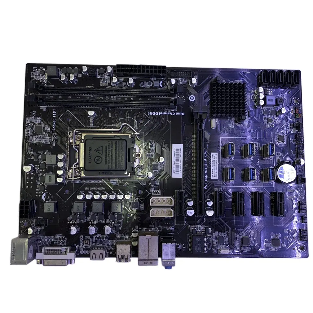 

JW B250P Multi-channel Computing Power Mining Motherboard Computer 11 Card Integrated Graphics Single Channel