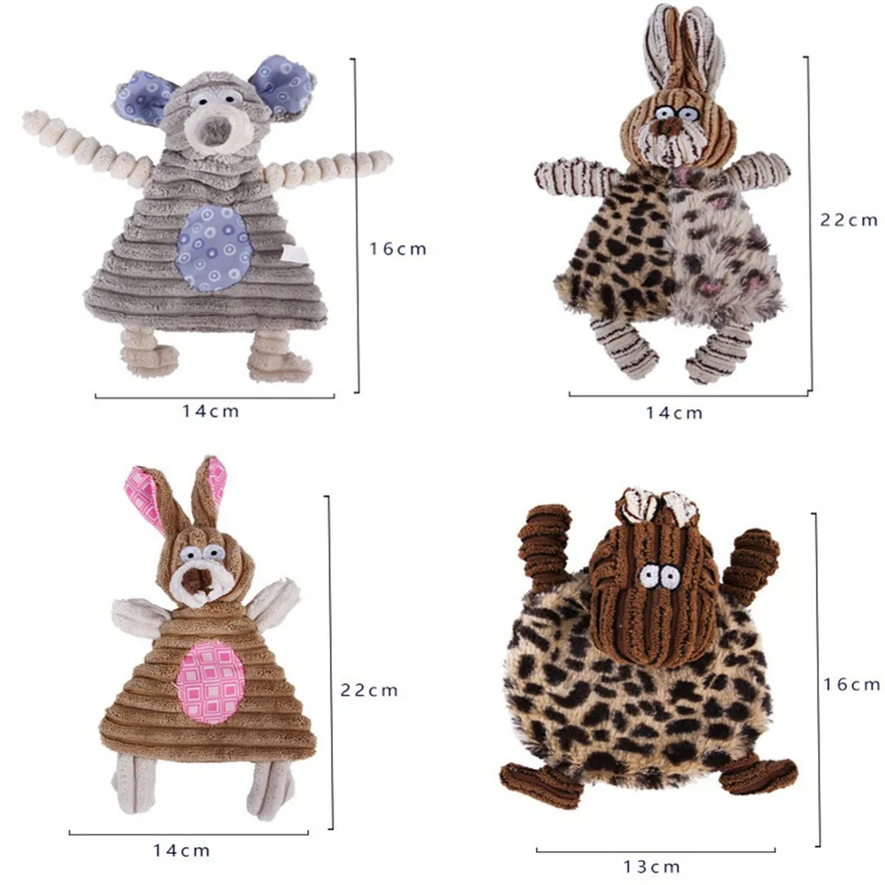 Игрушки для собак милые жевательные игрушки питомцев кролик овца корова