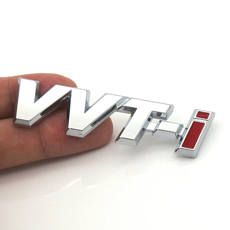 1 шт. металлический логотип VVTI хром серебряная полоса стикер Fender для автомобиля
