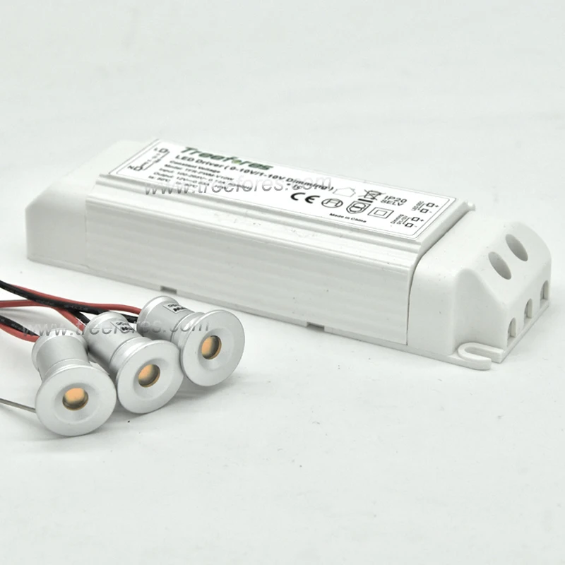 

Встраиваемое освещение, 1 Вт, диаметром 15 мм, постоянный ток 12 В + переменный ток 100-240 В, 0-10 В, ШИМ, светодиодный мини-светильник IP65, настенное о...