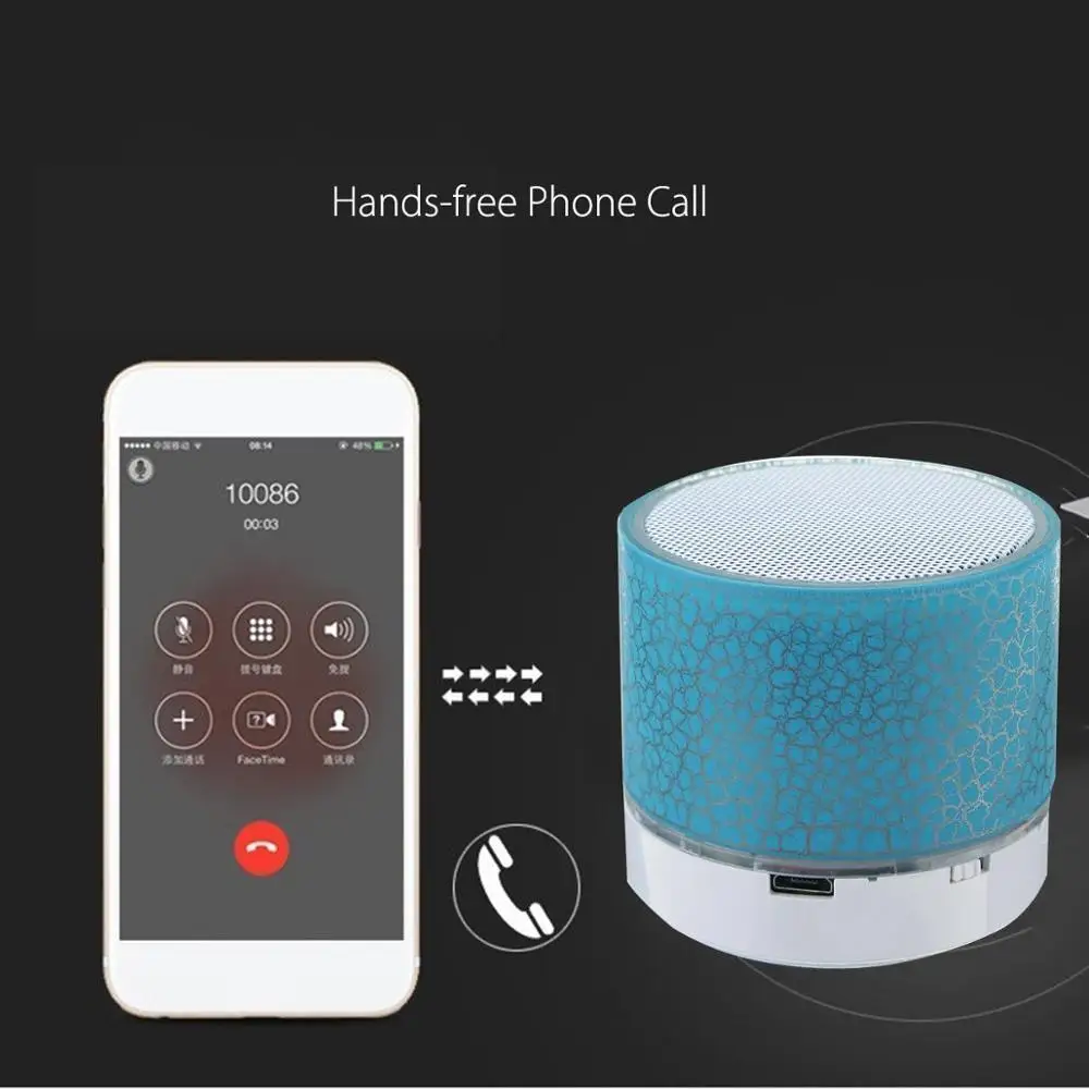 Новинка A9 блики трещина Bluetooth динамик Мини портативный водонепроницаемый