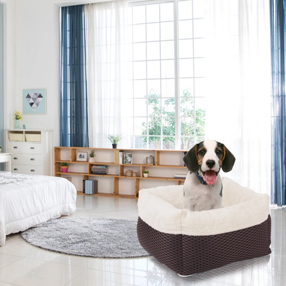 

New Rectangle Shape Cozy Dog Bed Pet Bed Sofa Pet Mat Removable Washable Cover Warm Cotton Puppy for Dog Cat