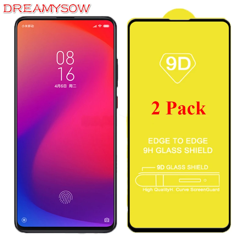 2 шт./лот 9D закаленное Стекло для Xiaomi A3Lite CC9 полное покрытие защитное стекло на mi9SE 9X9 T mi8 A2Lite Pocophone F1 Стекло