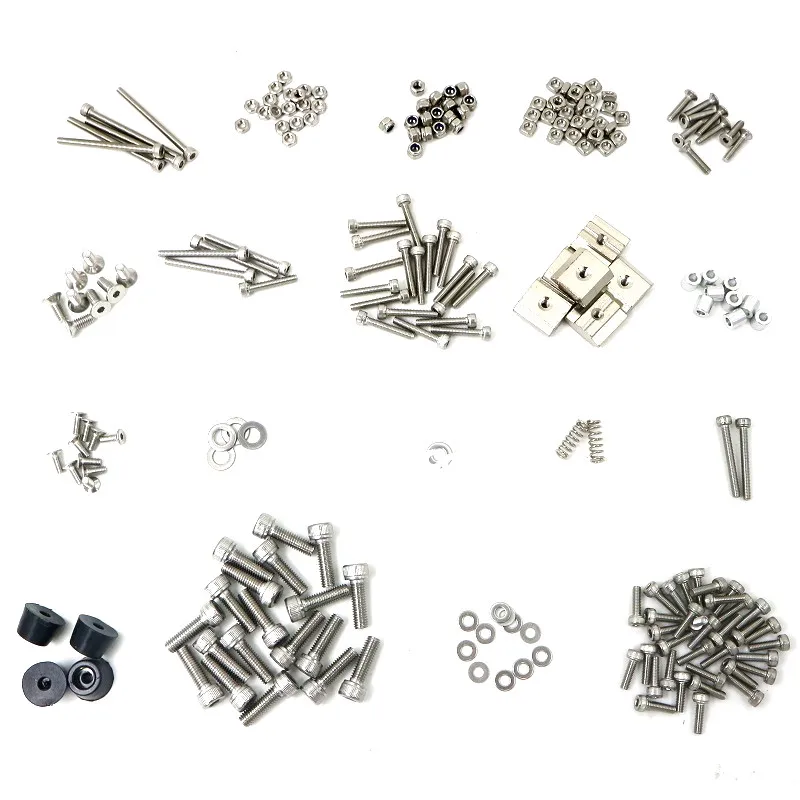 Todo o Kit Peças de Hardware Máquina de Peças para Peças de Impressora Kit de Parafusos Pruas Parafuso Porca Prusa 3d i3 Mk3