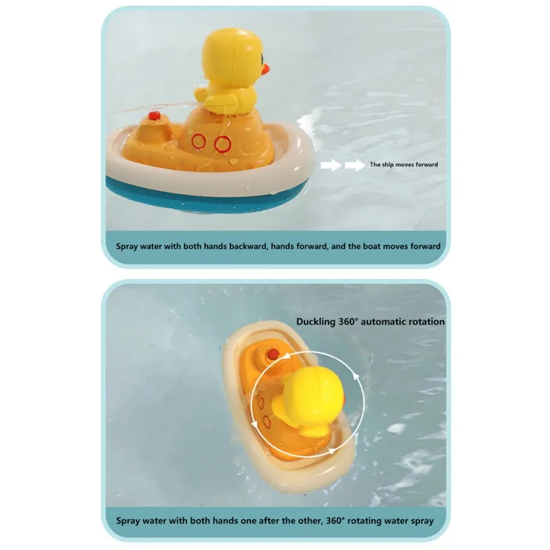 

Baby Bath Toy Children's Play Water Fountain Electric Water Spray 360 ° Rotating Water Pirate Duck Toys