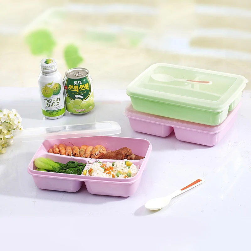 5 сетки микроволновой Bento ланч бокс для детей пикника герметичные еда фрукты контейнер для хранения для детей взрослых кухонные аксессуары