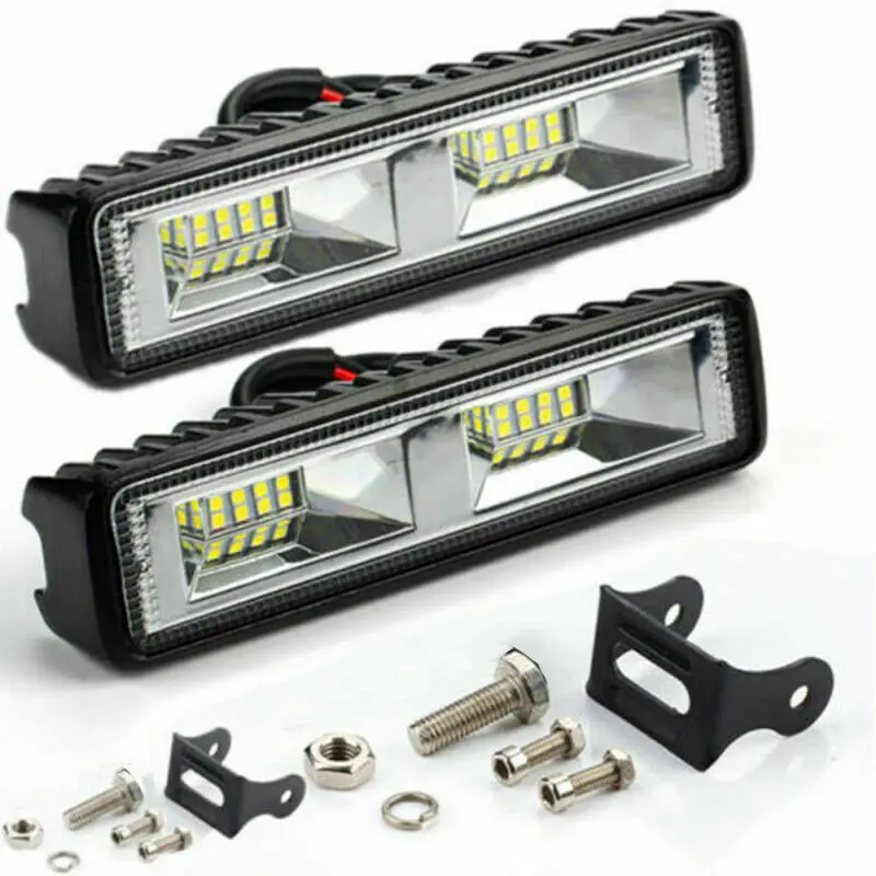 

LED Work Light Bar Flood Spot Lights Driving Lamp Offroad Truck Car 12V SUV Work Light 18W 12V 16 LED Work Light Fast Shipping