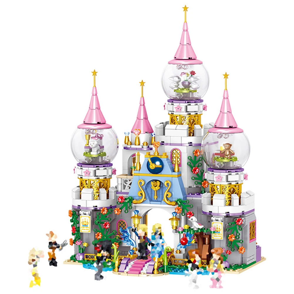 

973 шт. Street View серии образовательные строительные блоки игрушки для детей девочек друзей 6 лет «сделай сам»; Подарок на день рождения Модель з...