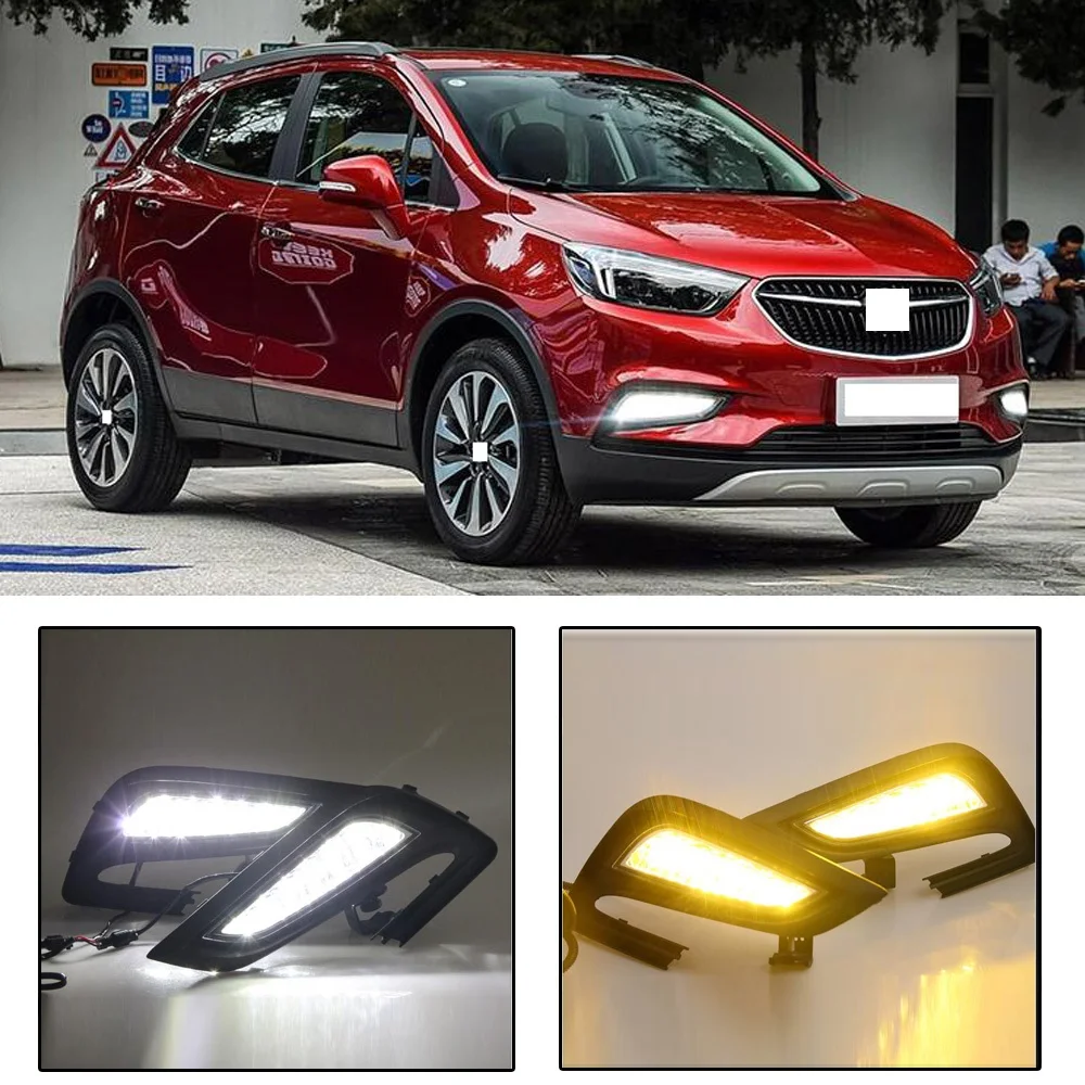 CAPQX 2 шт. для Buick Encore 2016 2017 2018 спереди Светодиодный дневной светильник вождения DRL