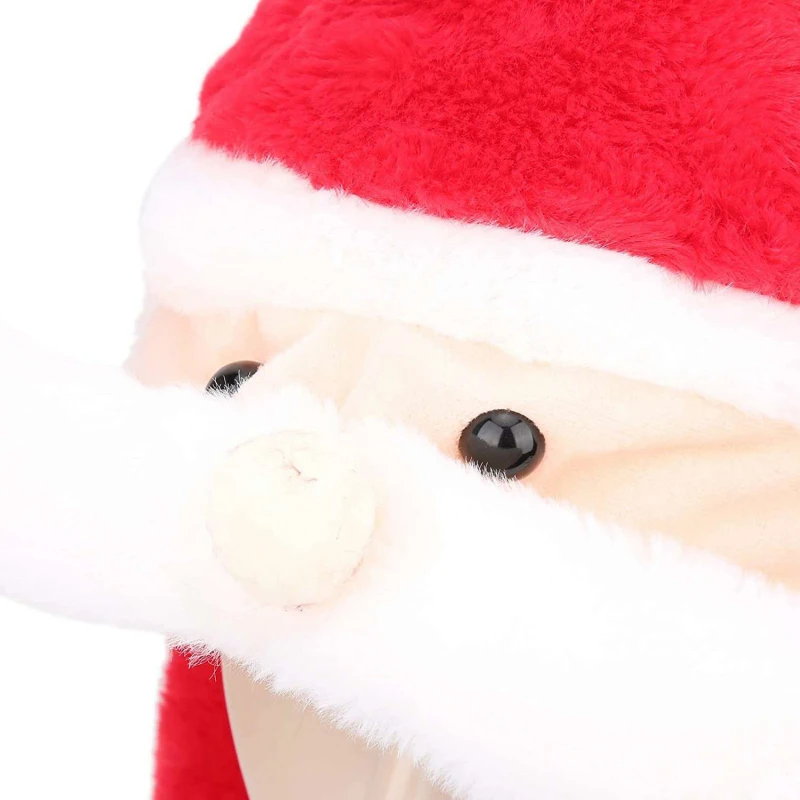 

2021 Electric Christmas Hat Plush Toy Sing Glowing Swing Santa Hat Christmas Decoration Gift Electric Music Christmas Gifts