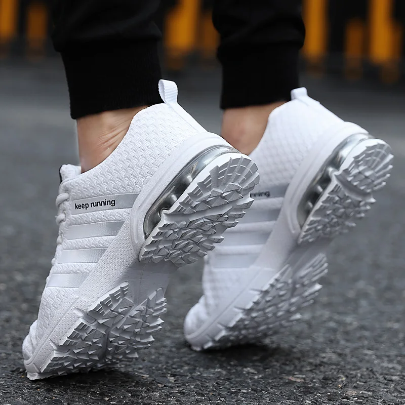

Nice Pop Men Shoes Breathable Casual White Sneakers Mens Height Increasing Men Sneakers Leisure Blue Running Shoes Men