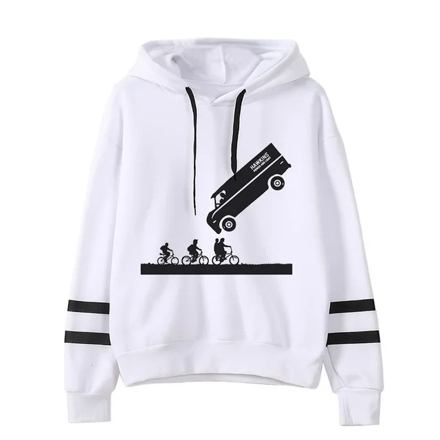 model 12 Stranger Things Hoodie Woman Hooded Hoodies Kpop Sweatshirts Kawaii Korean Oversized Harajuku Hip Hop Hoodie Sweatshirt Men - Цвет: model 12