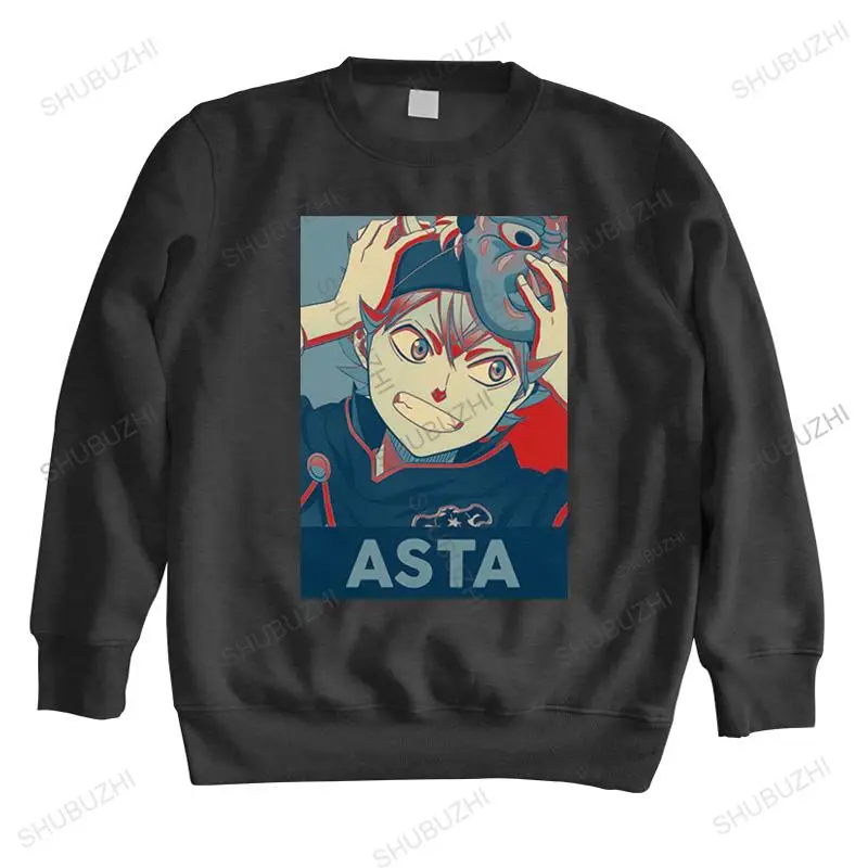 

Asta Anime Black Clover In Hope Style hoody for Men Soft Japanese Anime Manga sweatshirts Tops long sleeve Urban sweatshirt Gift