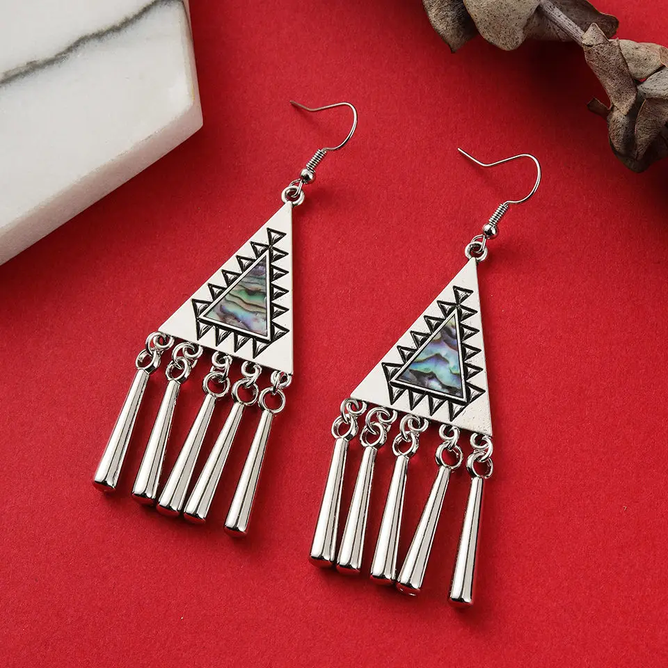 Женские винтажные серьги кисточки в этническом стиле|Серьги-подвески| |