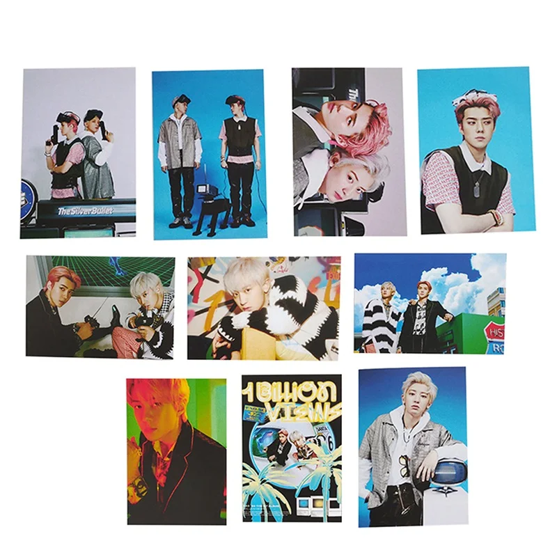 5 шт./компл. Kpop EXO SC Sehun Chanyeol 1 й альбом миллиард просмотров фото открыток автограф