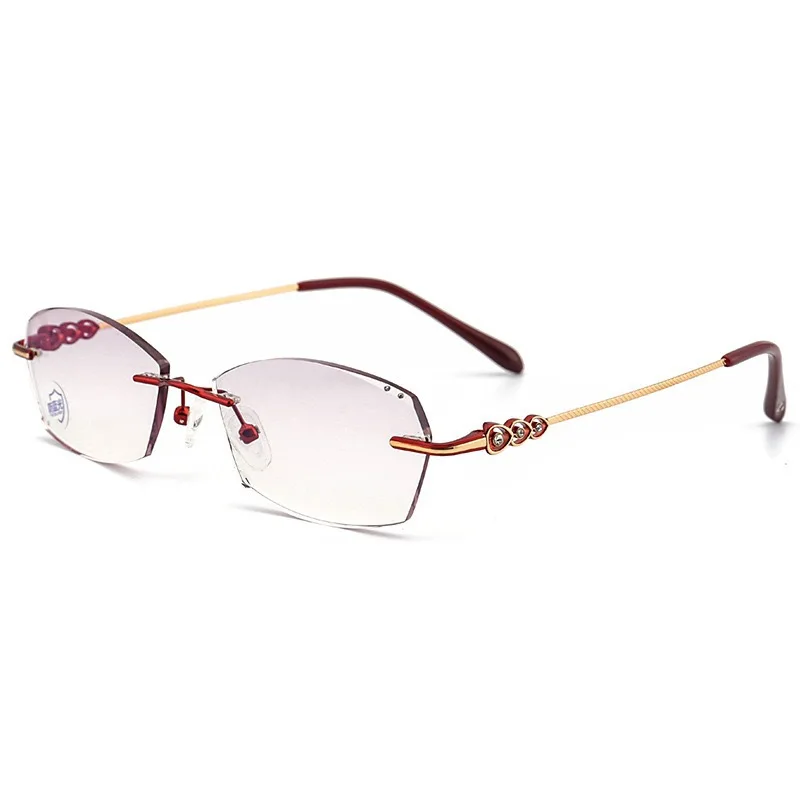 

Progressive Multi-focus Reading Glasses Ultra-Clear Anti-blue Light For Near And Far Viewing Stylish Frameless Radiation